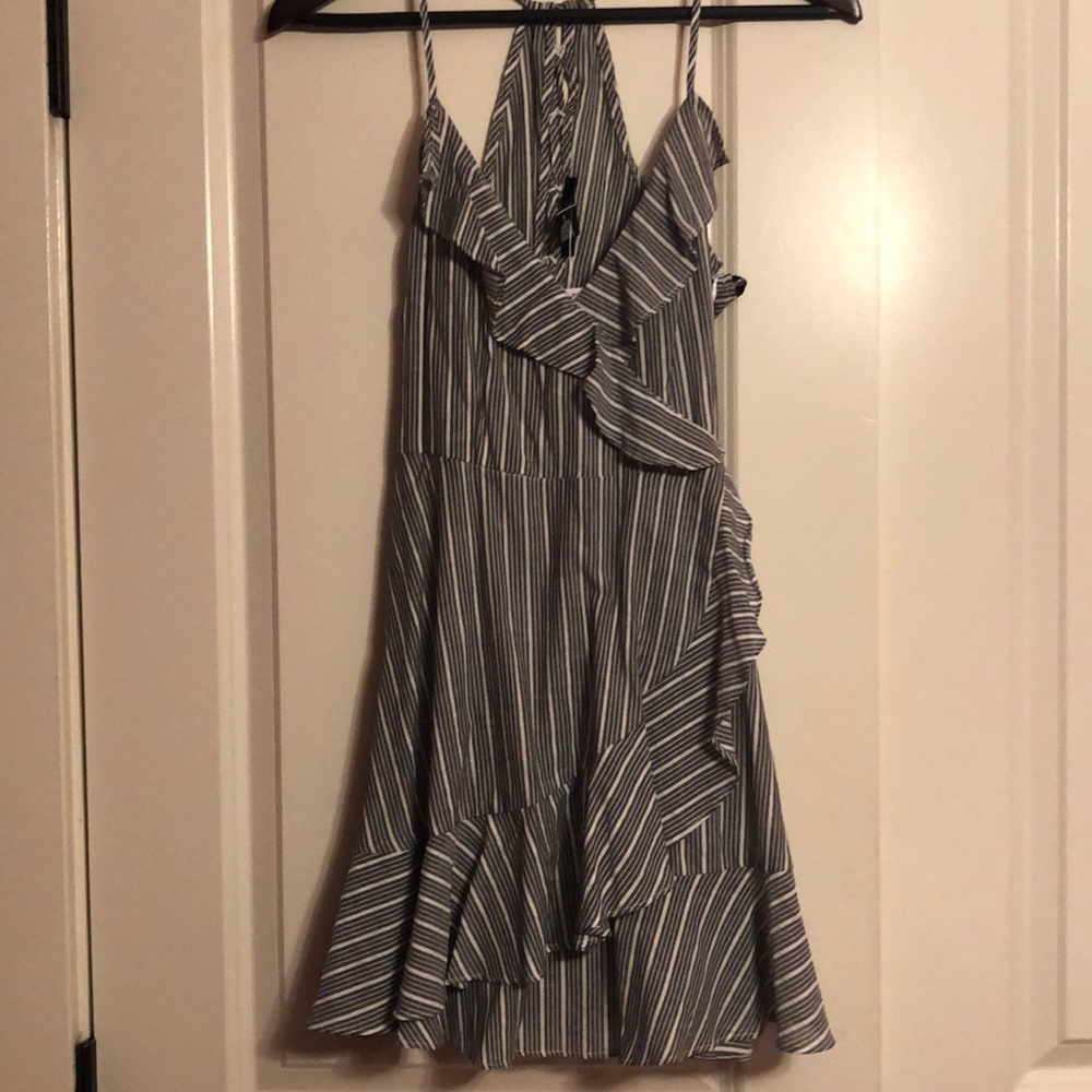 Ruffled mini dress